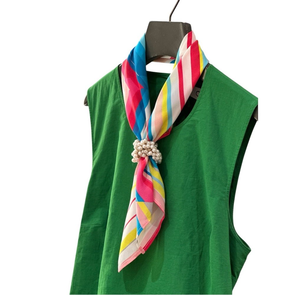 NWT SILKLETTE 100% Silk Abstract Bandana Scarf - Picture 3 of 7